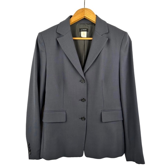 J.CREW 100% Wool Structured Career Suit Blazer - Picture 1 of 9
